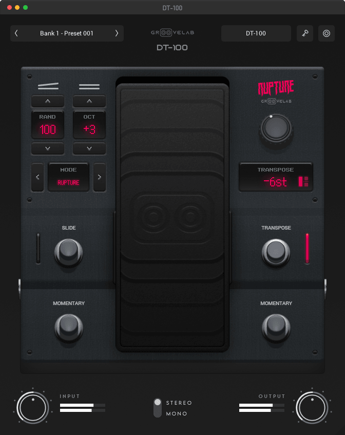 DT-100 pitch shifter stompbox