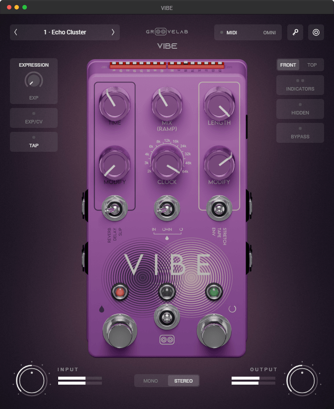 VIBE ambient reverb / delay / micro-looper plugin