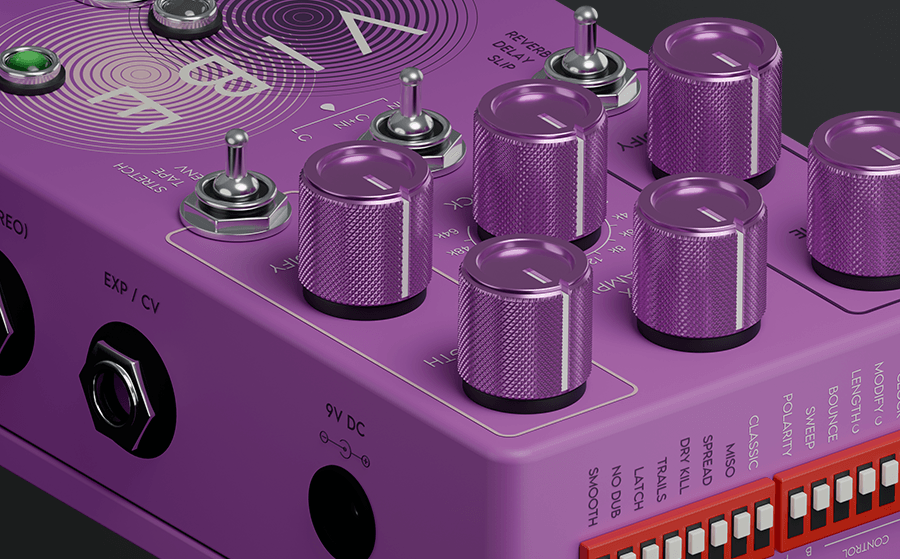 VIBE knobs and toggles close-up